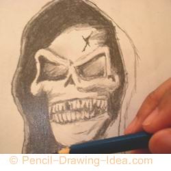 evil pencil drawings