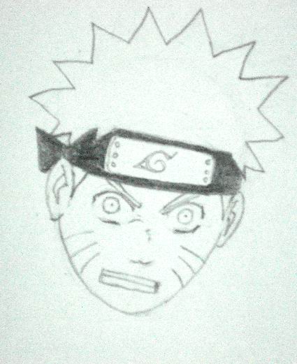 Lexica - Naruto drawing only with pencil, sketch